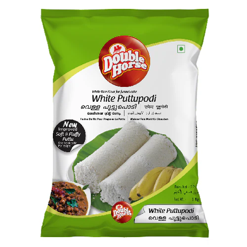 Double Horse – White Puttu Podi (1kg)