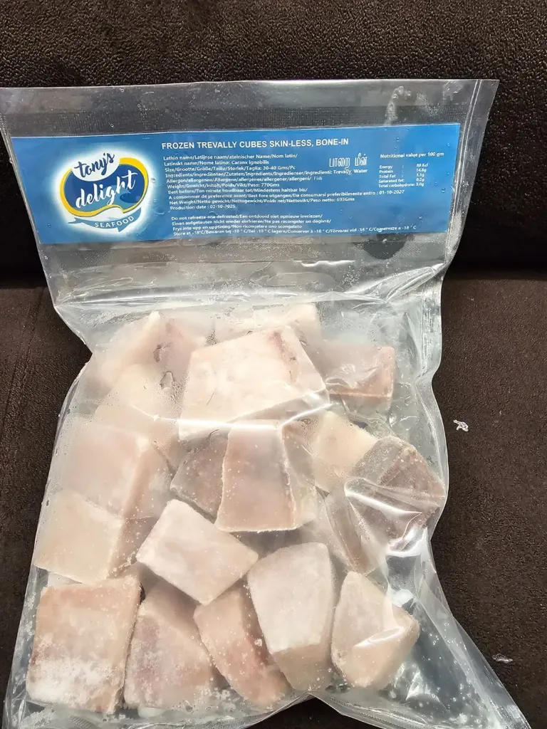 Tony's – Seafood Trevally Curry (വറ്റ)Cut Skinless/Boneless (770g)