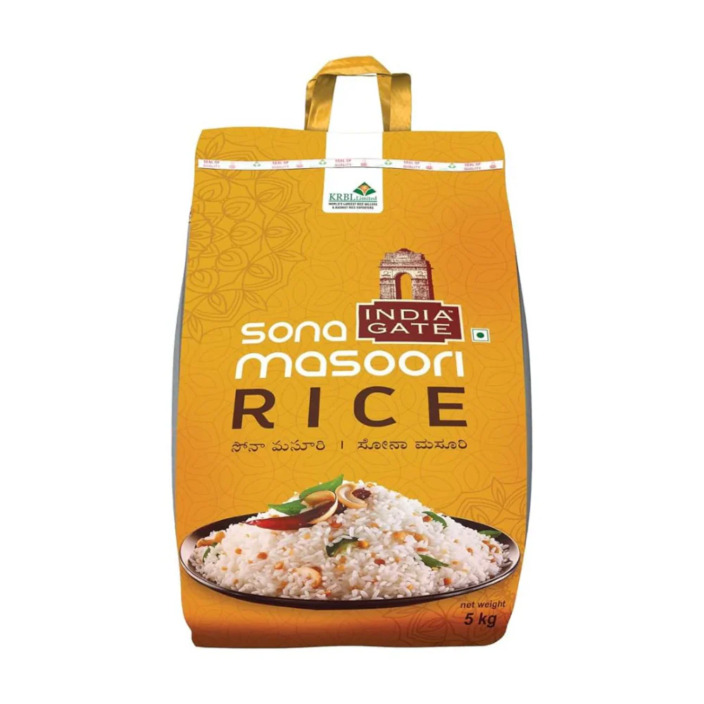 India Gate Sona Masoori Rice (5kg)
