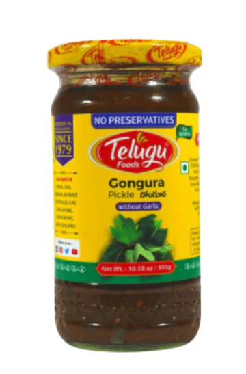 TELUGU GONGURA OHNE KNOBLAUCHGURKE – 300 g